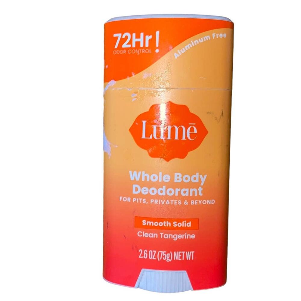 Lume Whole Body Smooth Solid Deodorant Stick - 2.6 oz CLEAN TANGARINE NEW